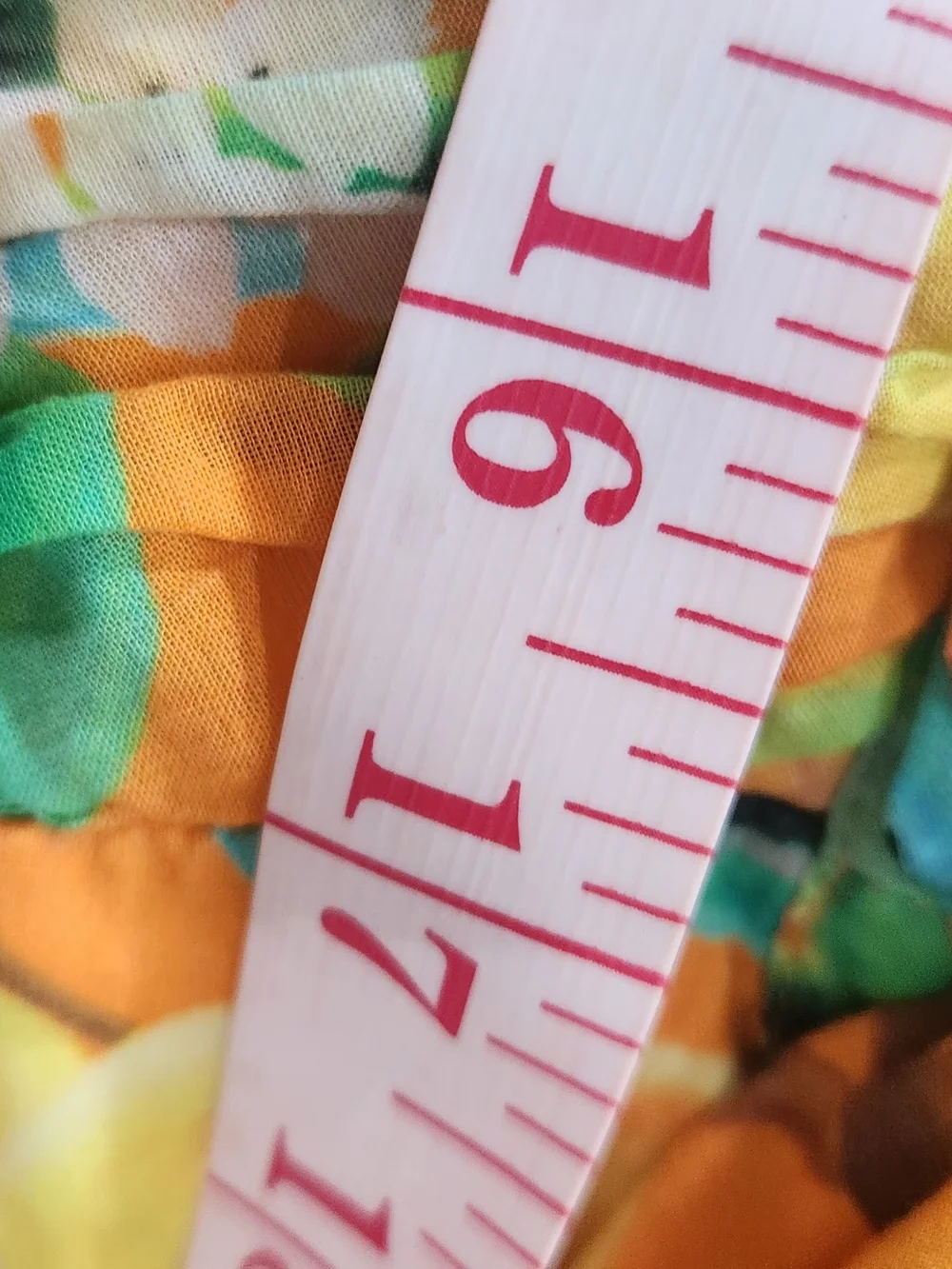 Orange Lemon-Print Peasant Blouse Farm Rio  - Womens Size Xs
